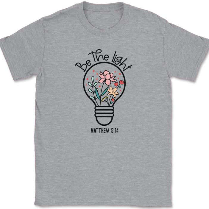 Будьте светом Матфея 5 14 Футболка Христианская Библия Иисус Бог Хвала Поклонение Футболка 4XL